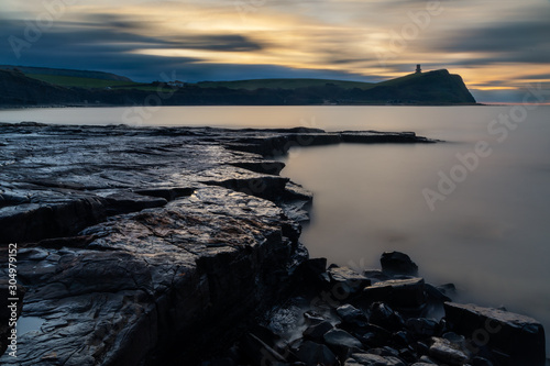 Obraz na płótnie Sunrise at Kimmeridge, Dorset, England w salonie