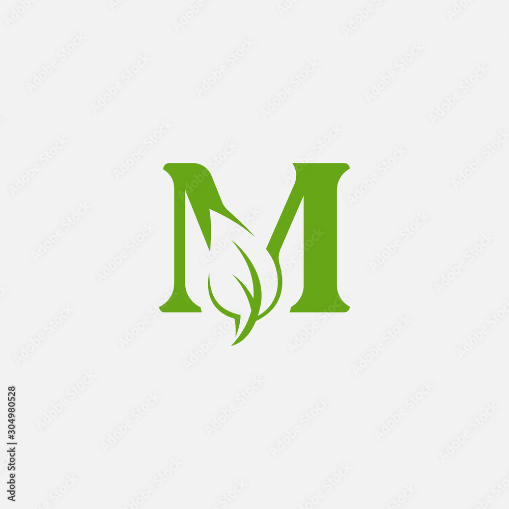 Vector Green Alphabet Eco Logo With Leaves Green Eco Alphabet Vector Icon Initial M With Nature Logo Design Inspiration Stock Vector Adobe Stock Vector Green Alphabet Eco Logo With Leaves Green Eco Alphabet Vector Icon Initial M With Nature Logo Design Inspiration Stock Vector Adobe Stock