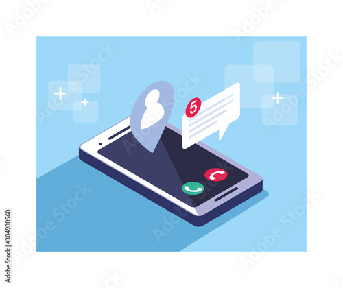 smartphone screen with mobile applications