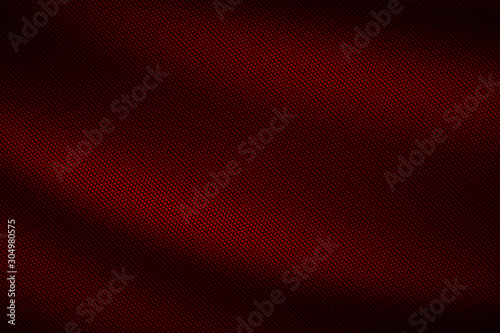 red wave carbon fiber. metal background and texture.