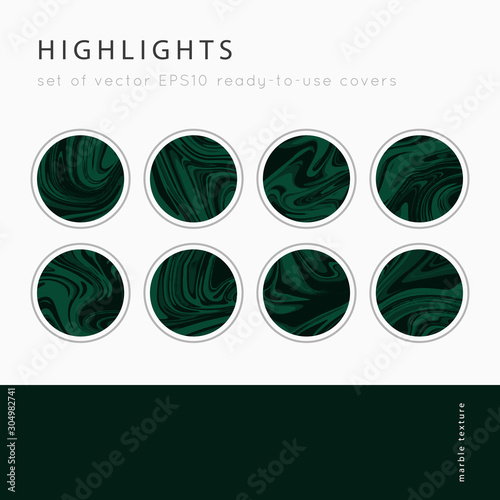 Instagram Highlight covers vector