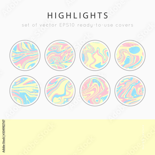 Instagram Highlight covers vector
