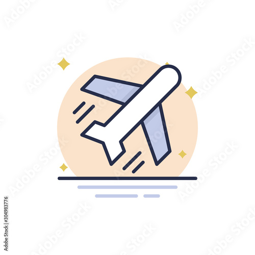 Airplane Vector Icon 