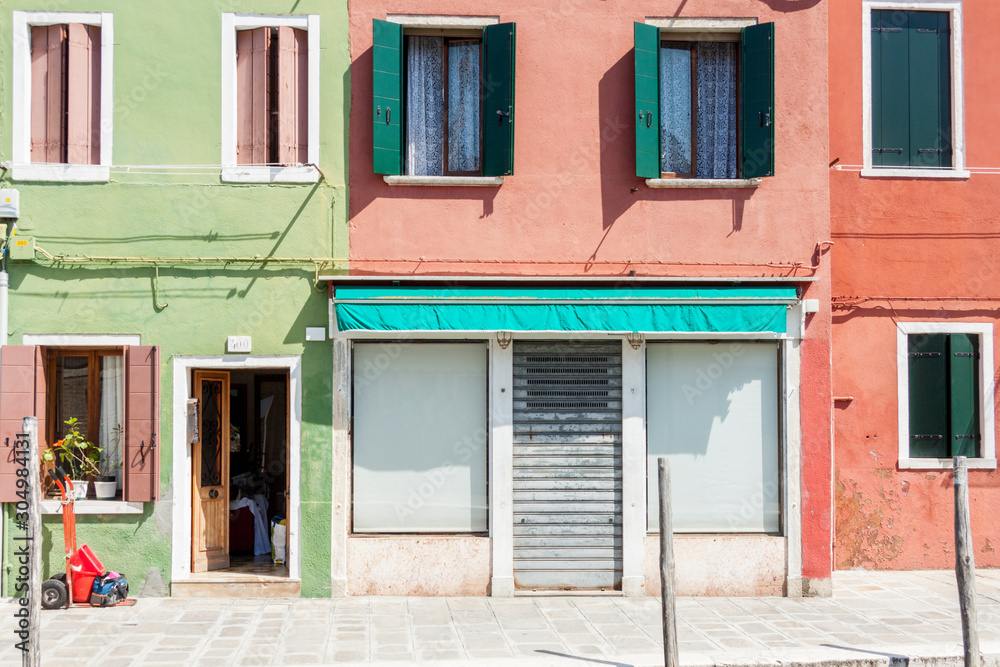 Colorful houses on Burano