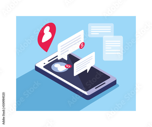 smartphone screen with mobile applications