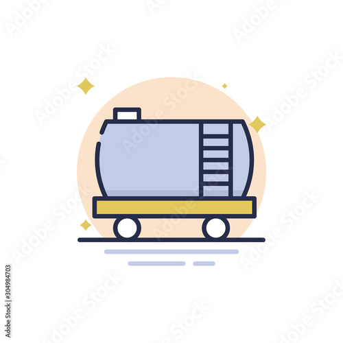 Tanker Vector Icon