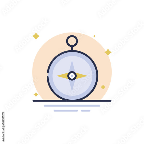 Compass Rose Vector Icon