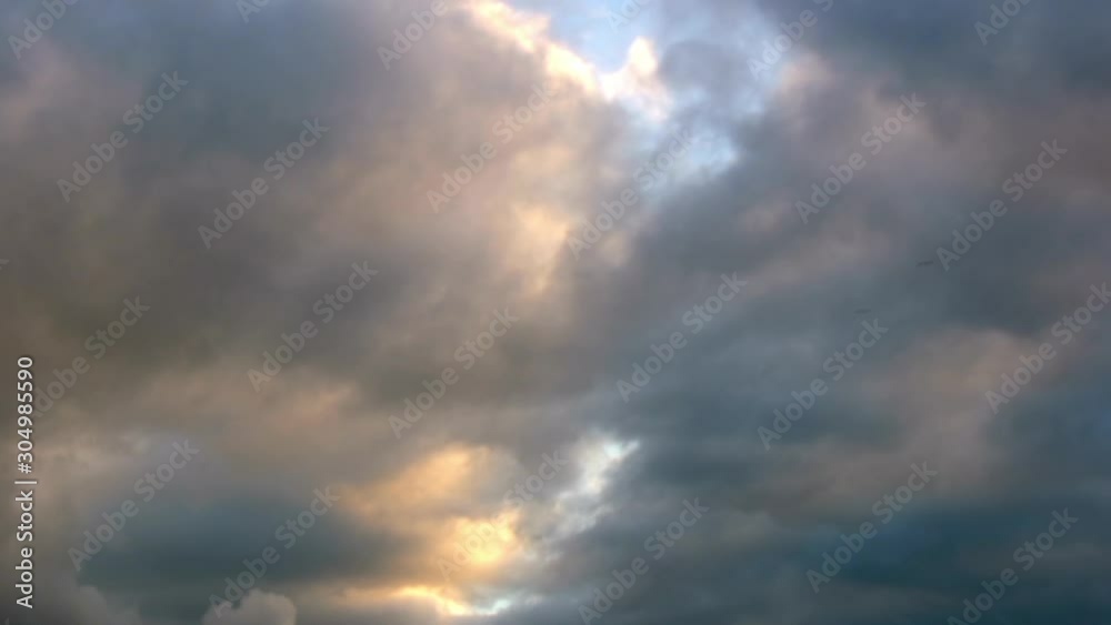 Time Lapse, Fast Moving Dark Grey Storm Clouds Time Lapse, Fast Moving Dark Grey Storm Clouds