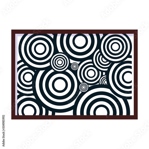 paintings exhibition , art gallery on white background
