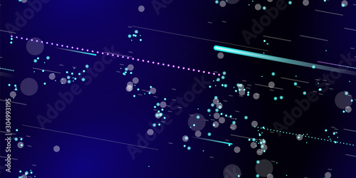 Fast Effect. Motion Neon. Seamless Pattern. Glitch