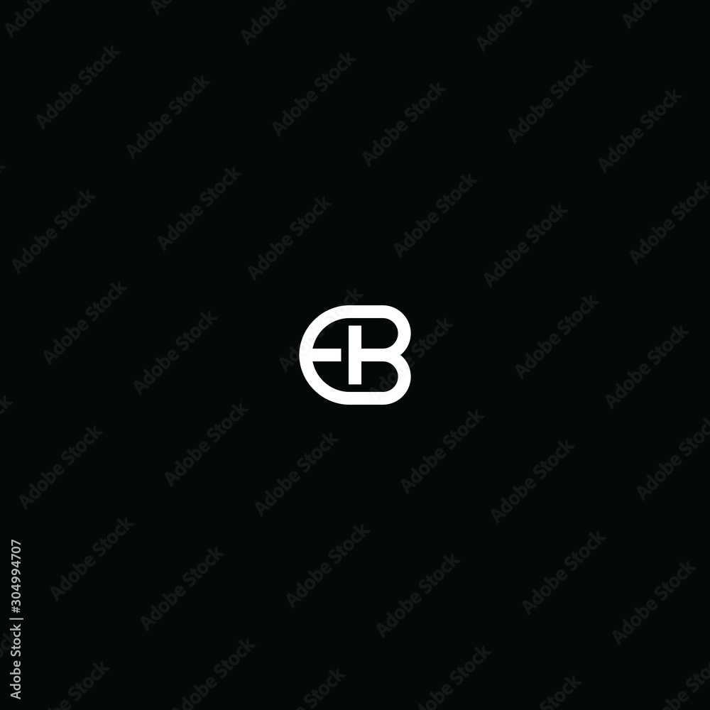 EB BE logo initial letter design EB BE logo initial letter design
