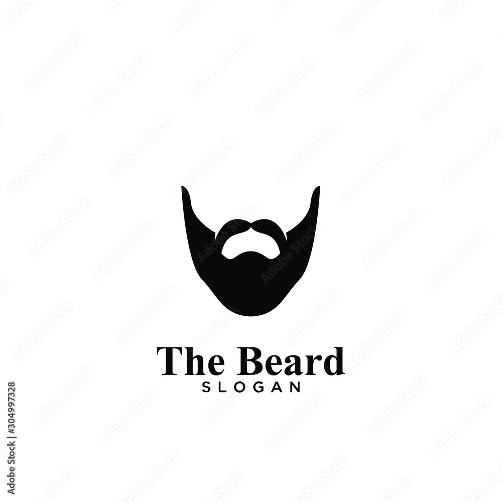 Beard logo icon design vector illustration Beard logo icon design vector illustration