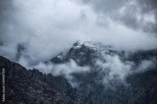 Clouds over Monte Grosso in Corsica