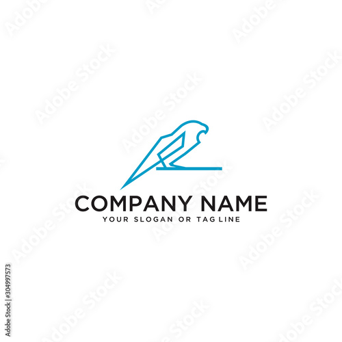 bird logo design vector