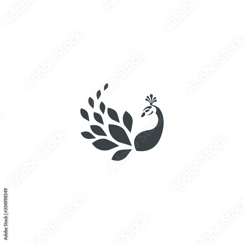 peacock logo vector icon download