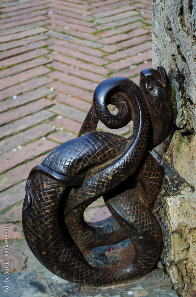 Obraz premium Un serpente di ferro a Siena