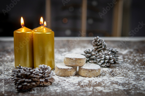 CHRISTMAS POLVORONES  TYPICAL  SPANISH photo