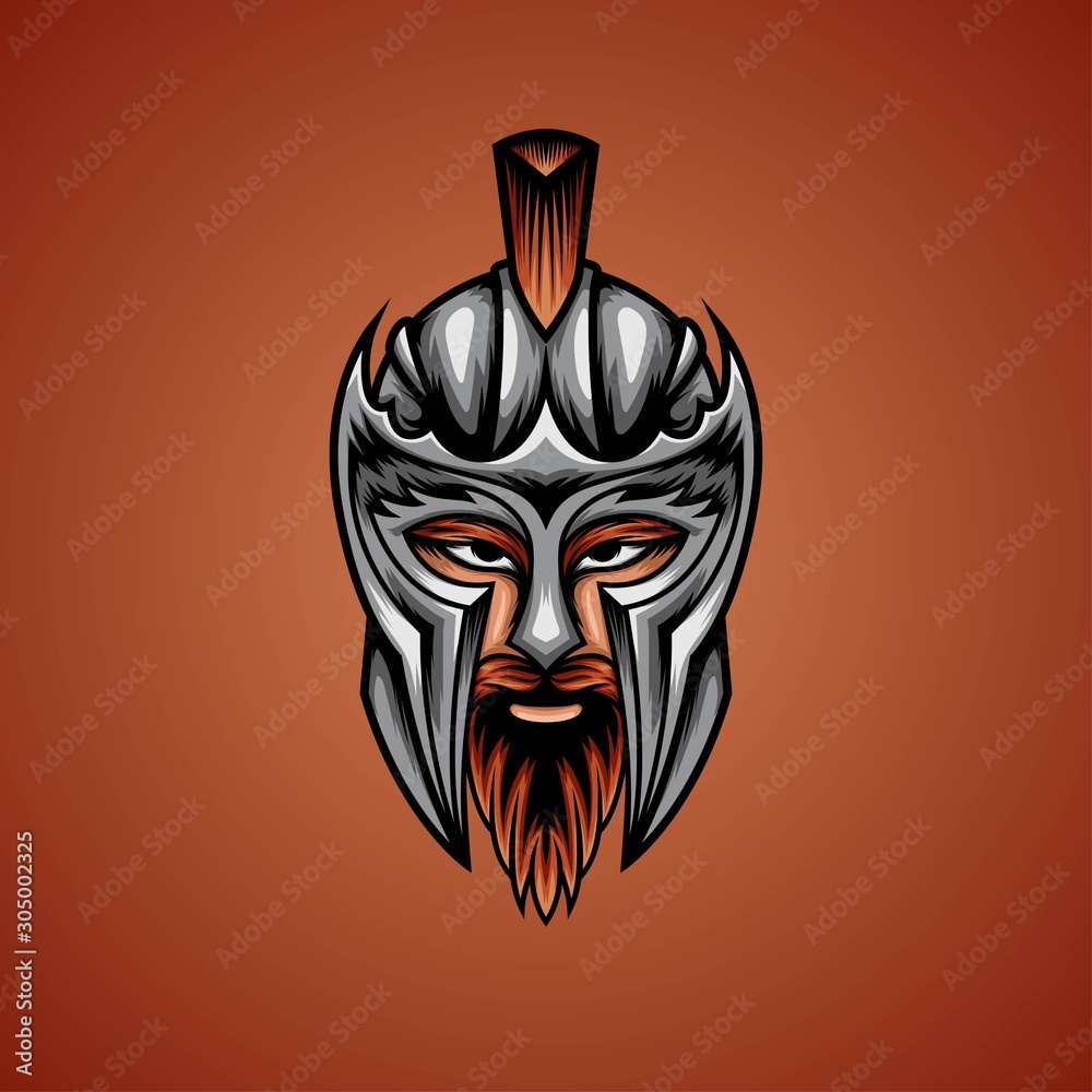 Warrior mascot for sport or e-sport logo team Warrior mascot for sport or e-sport logo team