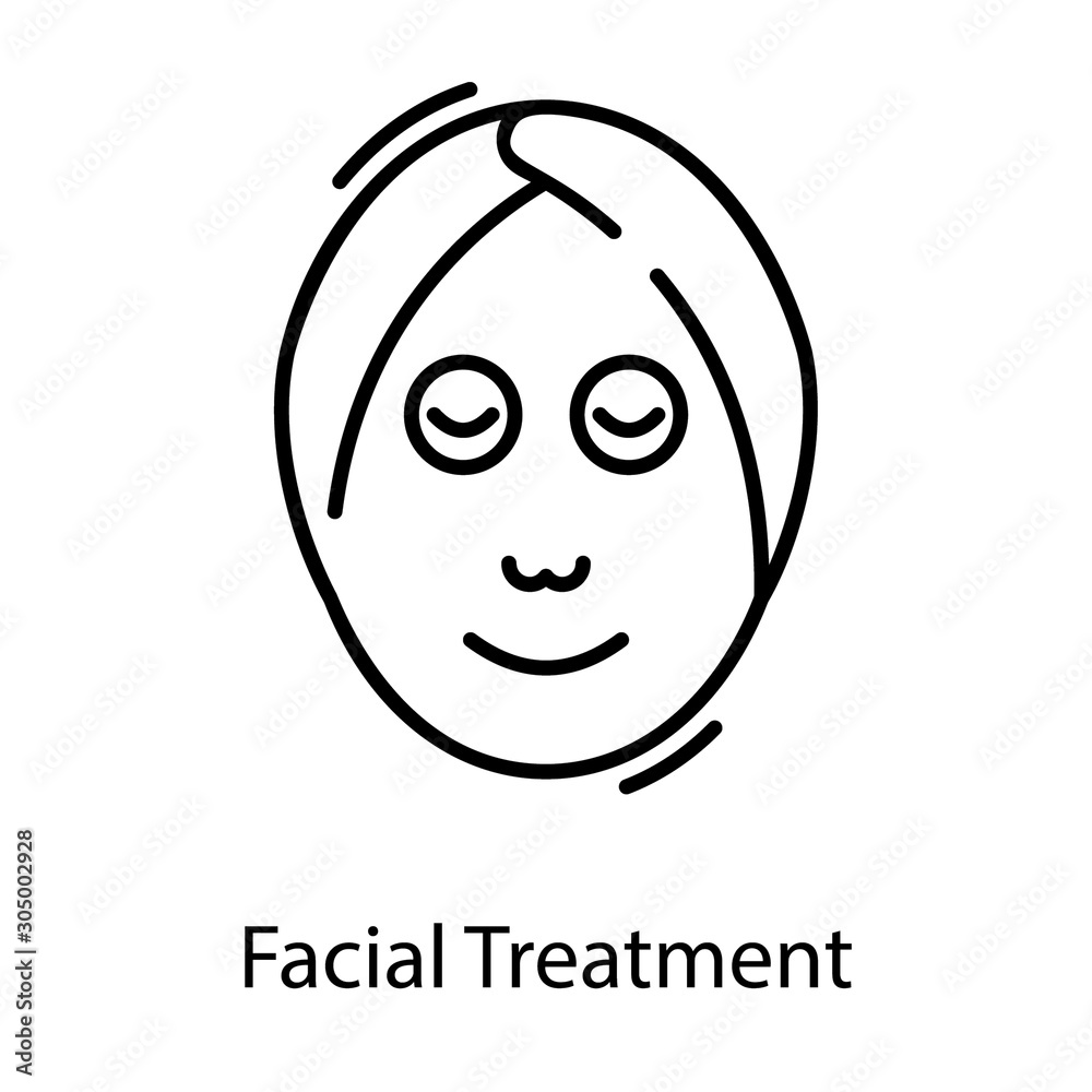 Fototapeta premium Facial Mask Vector