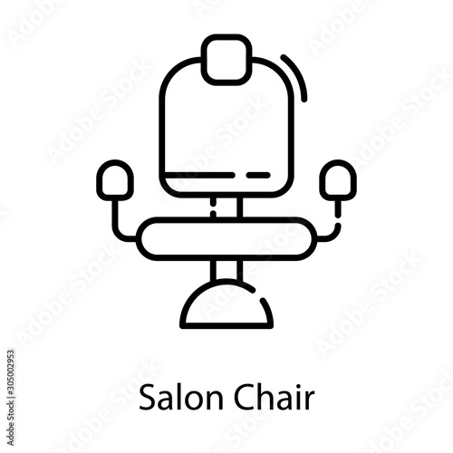 Salon Chair Vector 