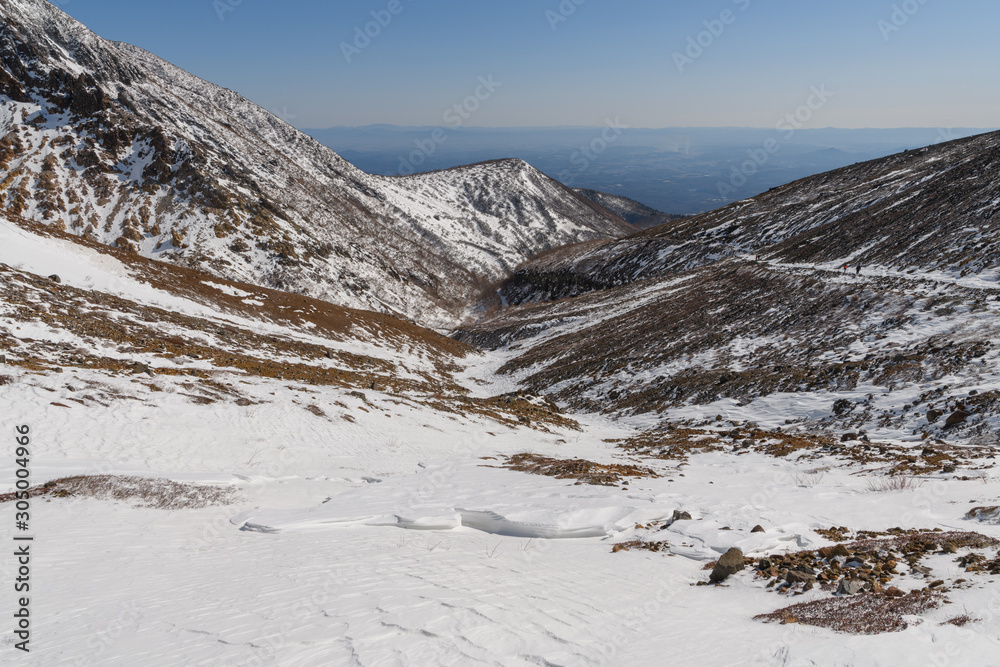 茶臼岳の登山道
