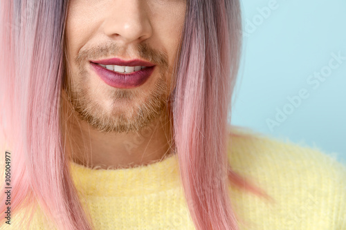 Young transgender woman on ...