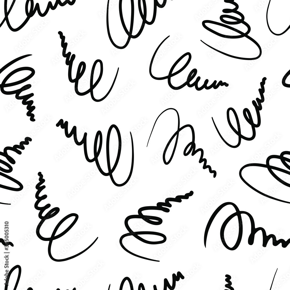 Obraz premium writing elements seamless pattern .vector illustration eps 10