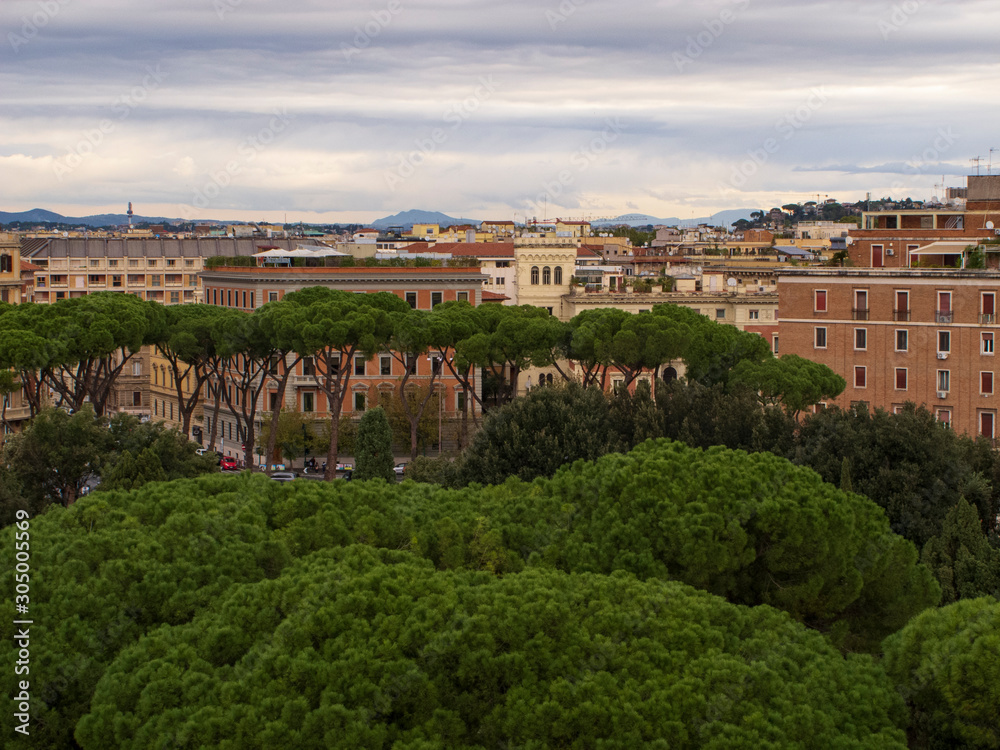 Obraz premium Views of the main streets of Rome, Italy