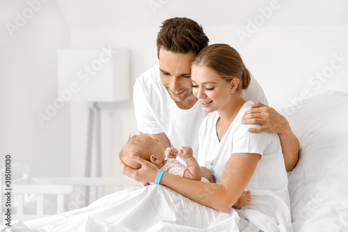 Young family with newborn b...
