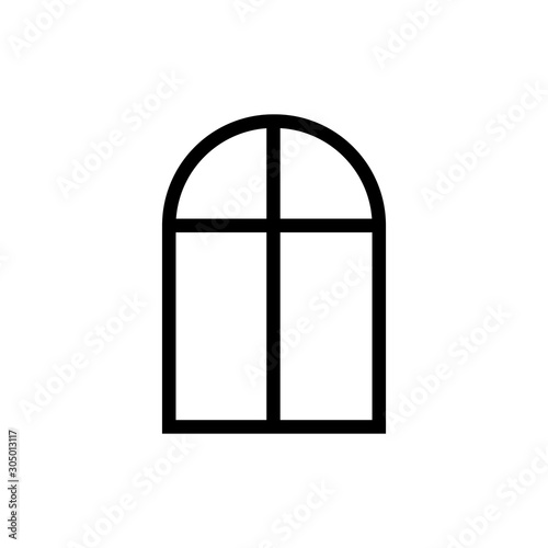 window icon vector trendy flat design