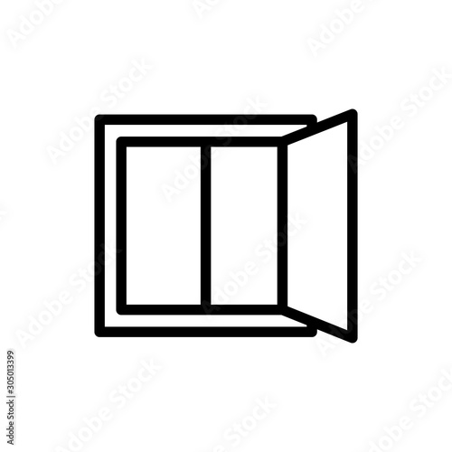 window icon vector trendy flat design