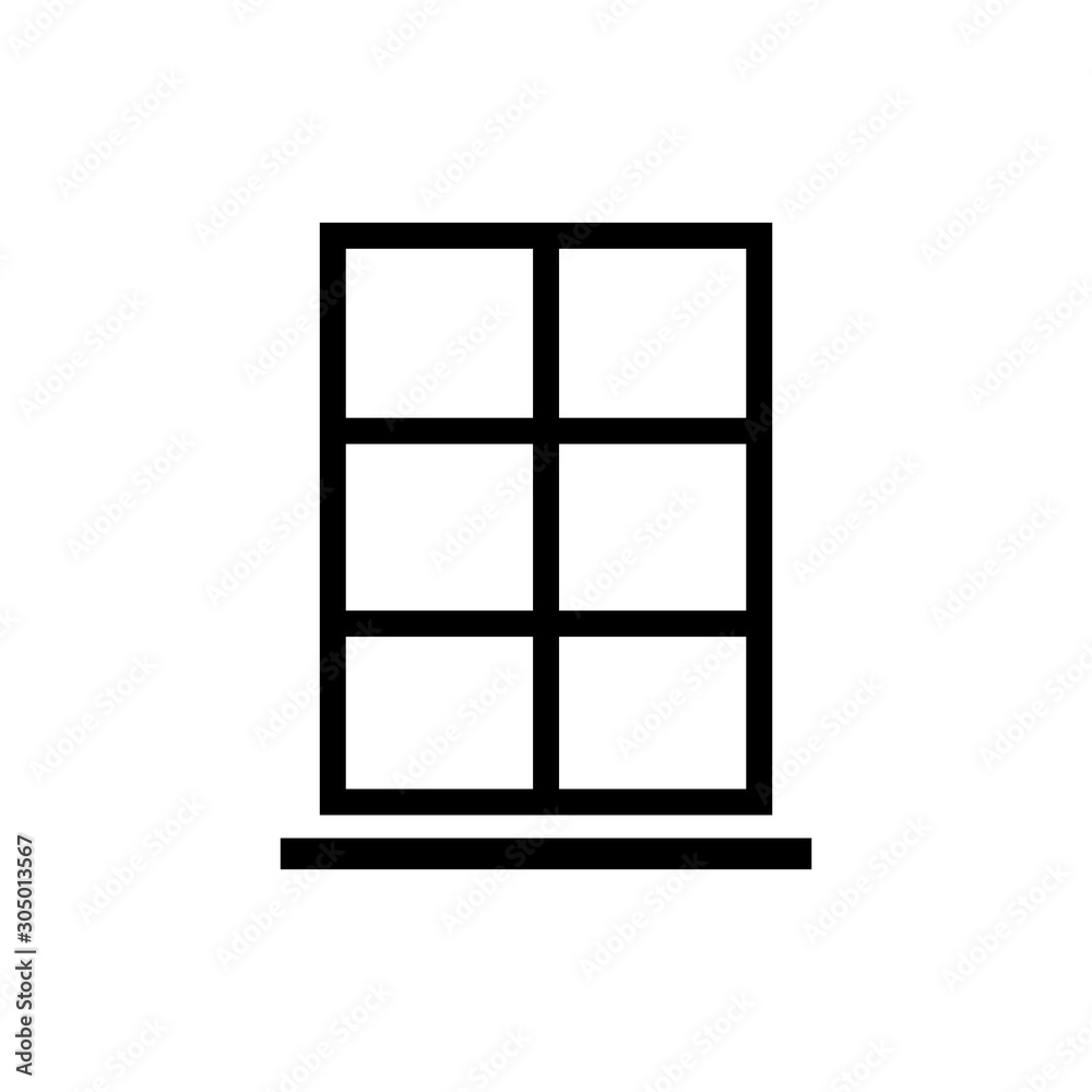 window icon vector trendy flat design