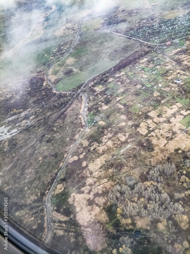 aerial view of the city