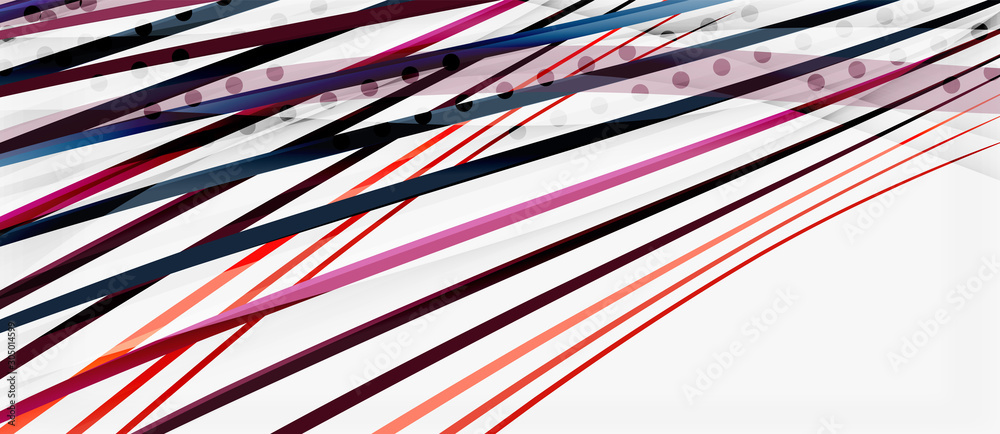 Trendy color stripes lines wave, great design for any purposes. Vector line pattern. Vector geometric background
