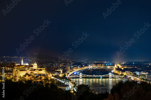 night view of budapest