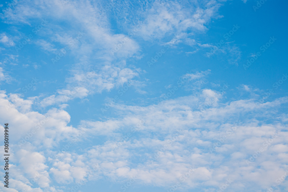 blue sky with white clouds