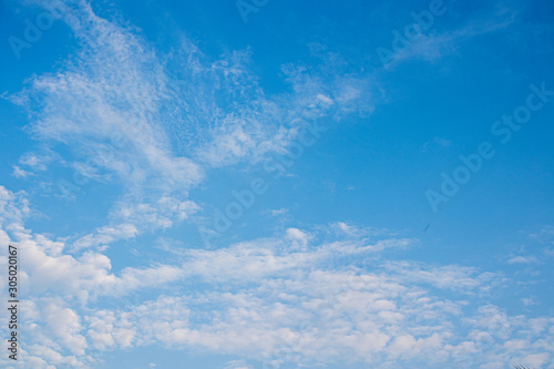 blue sky with white clouds