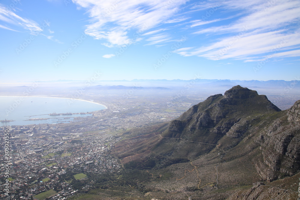 Devil's Peak and Table Bay, Cape Town, South Africa