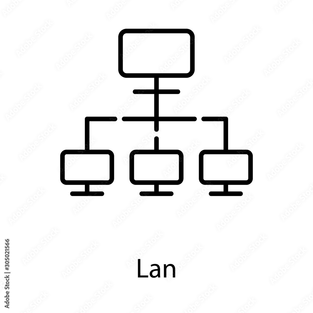  LAN Network Vector 