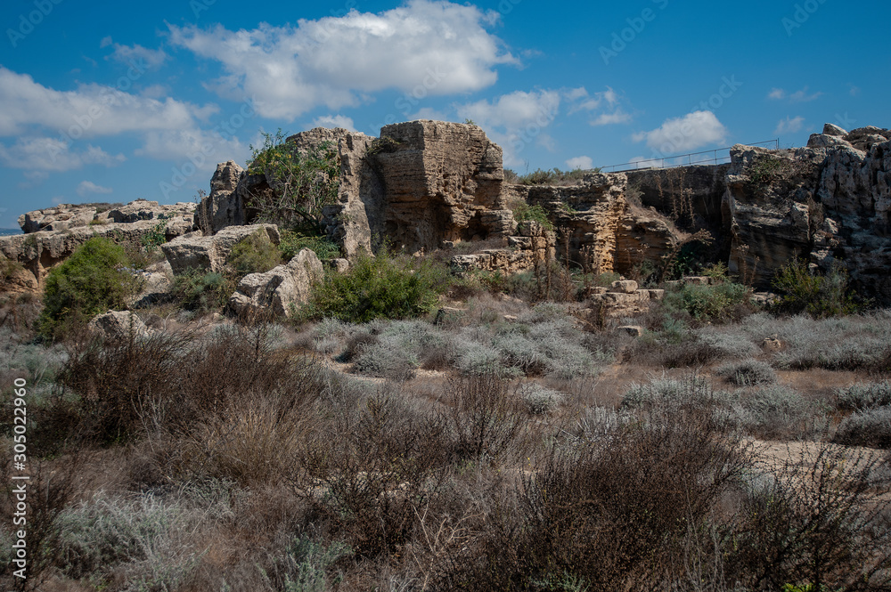 The rocks and former quarries of ancient Paphos are very similar to the foundations of the walls, towers, ditches and counterscarps of medieval fortifications. Is that so? Riddle.      