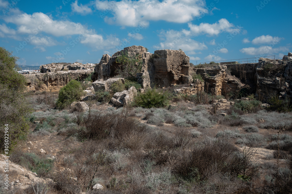 The rocks and former quarries of ancient Paphos are very similar to the foundations of the walls, towers, ditches and counterscarps of medieval fortifications. Is that so? Riddle.      