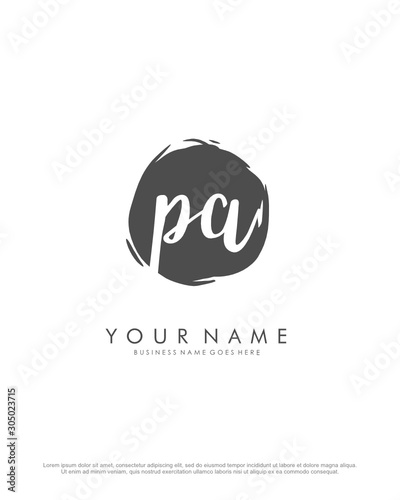 P A PA initial splash logo template vector. A logo design for company and identity business.