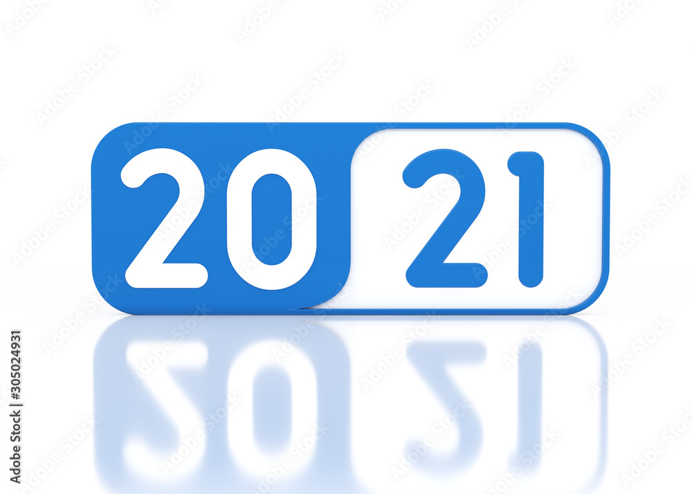 New Year 2021 Creative Design Concept - 3D Rendered Image New Year 2021 Creative Design Concept - 3D Rendered Image