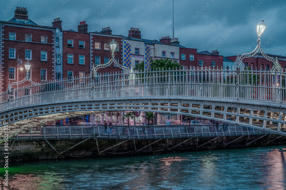 Le Ha'penny bridge de Dublin