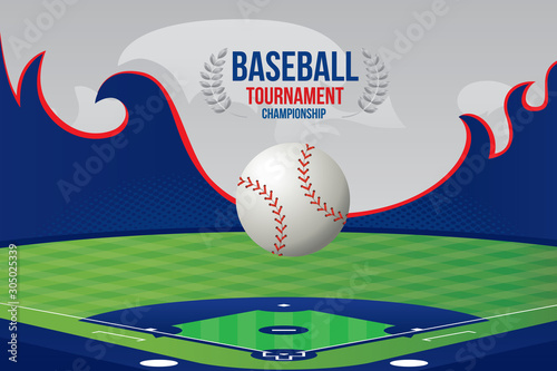 Vector of baseball background.
