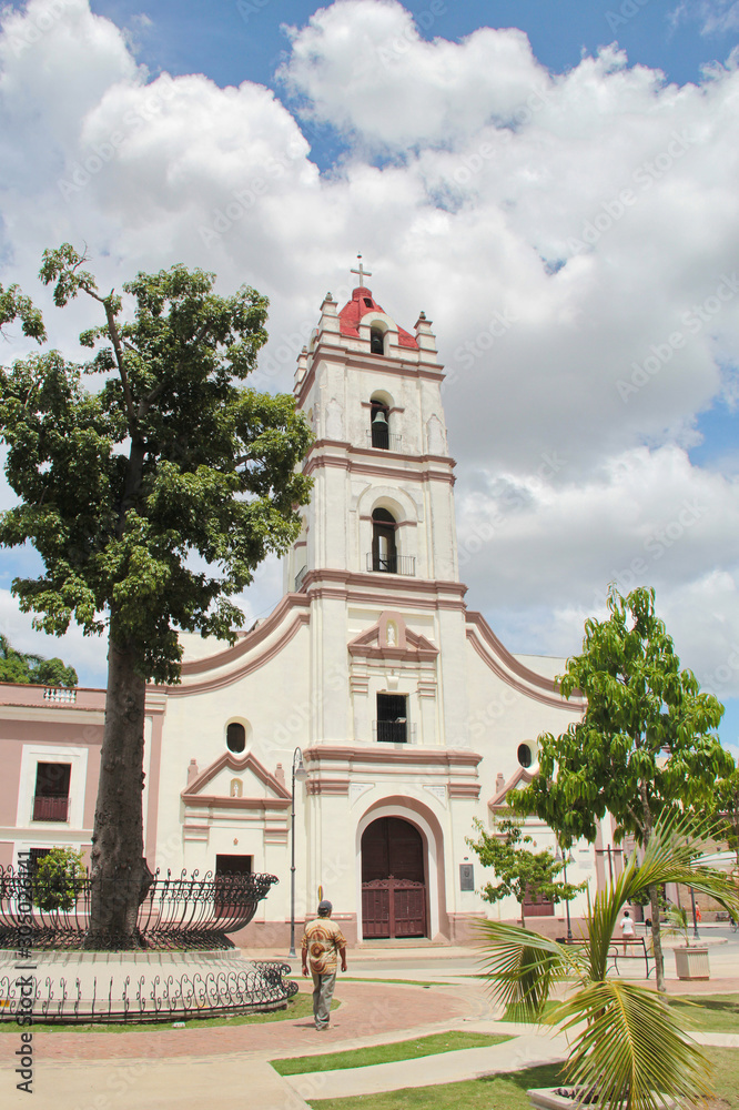 The beautiful church of Nuestra Senora de la Merced, built in 1748, in Camaguey, Cuba