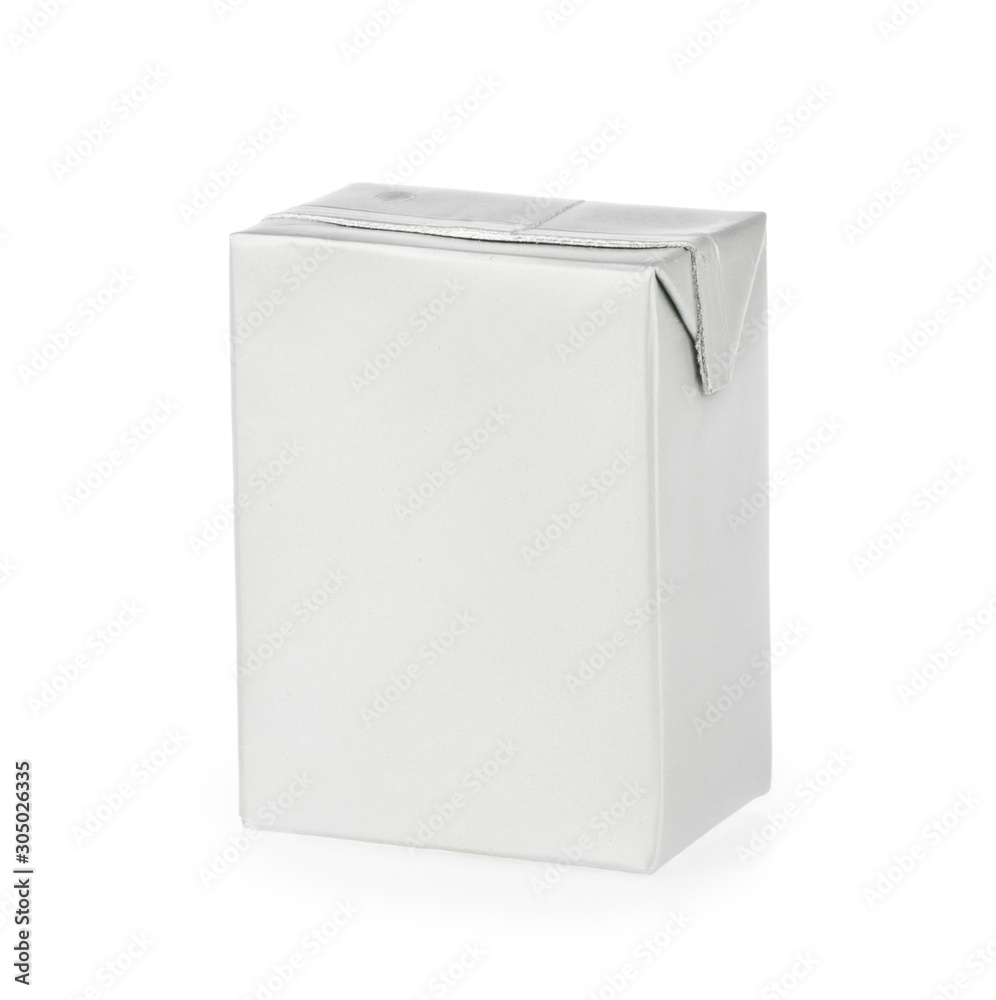 Blank Milk or Juice package isolated on white background. photography. clipping path Blank Milk or Juice package isolated on white background. photography. clipping path