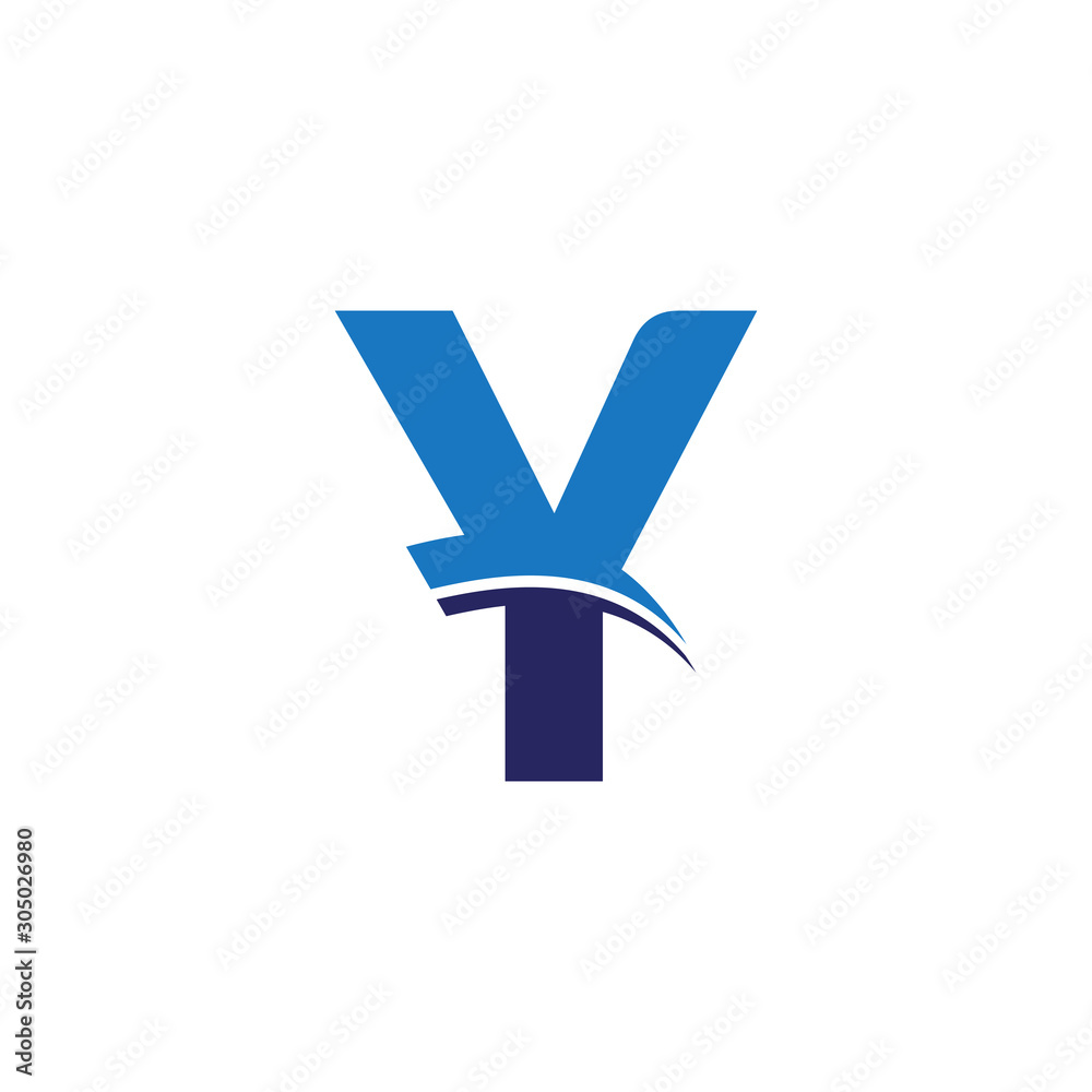 Initial Letter Y Wave Alphabet Logo Vector Design. Aviation Shape Branding Corporate business Y Letter Logo with Blue. Initial Letter Y Wave Alphabet Logo Vector Design. Aviation Shape Branding Corporate business Y Letter Logo with Blue.