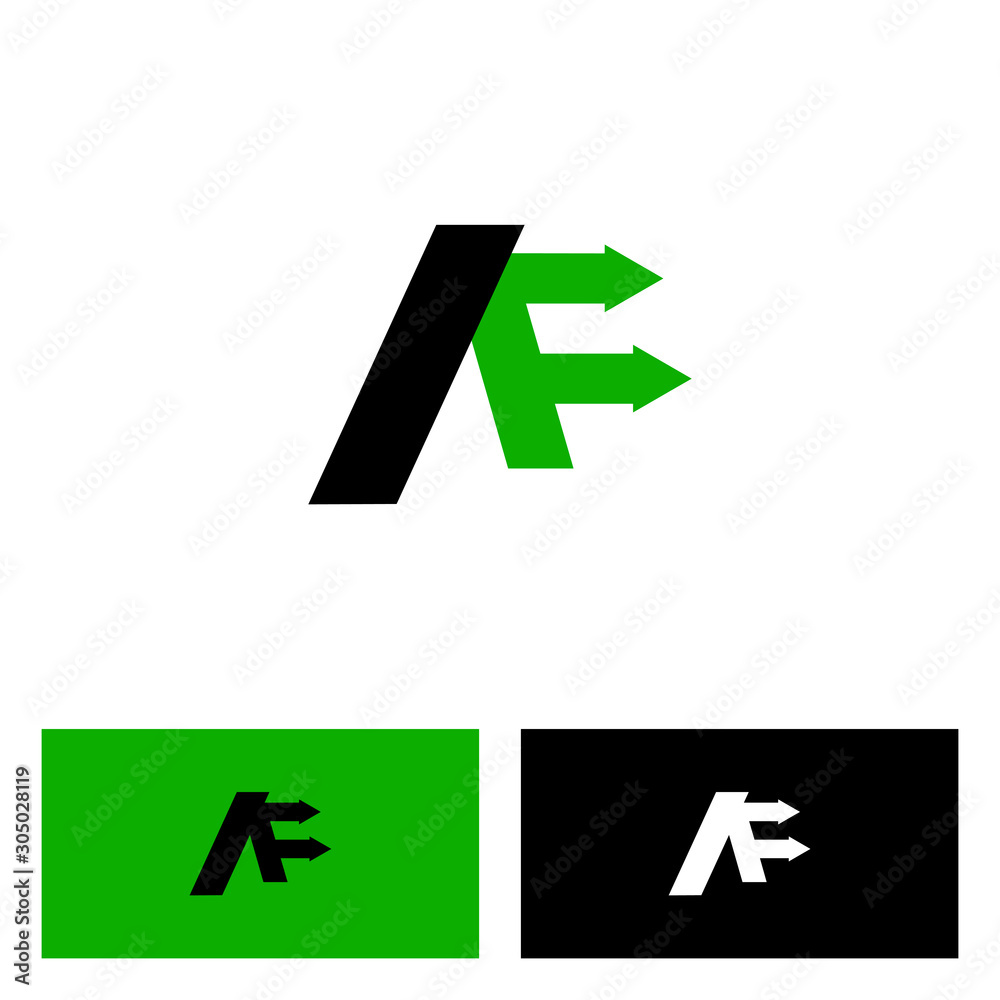 abstract letter A with accounting and finance logo design abstract letter A with accounting and finance logo design