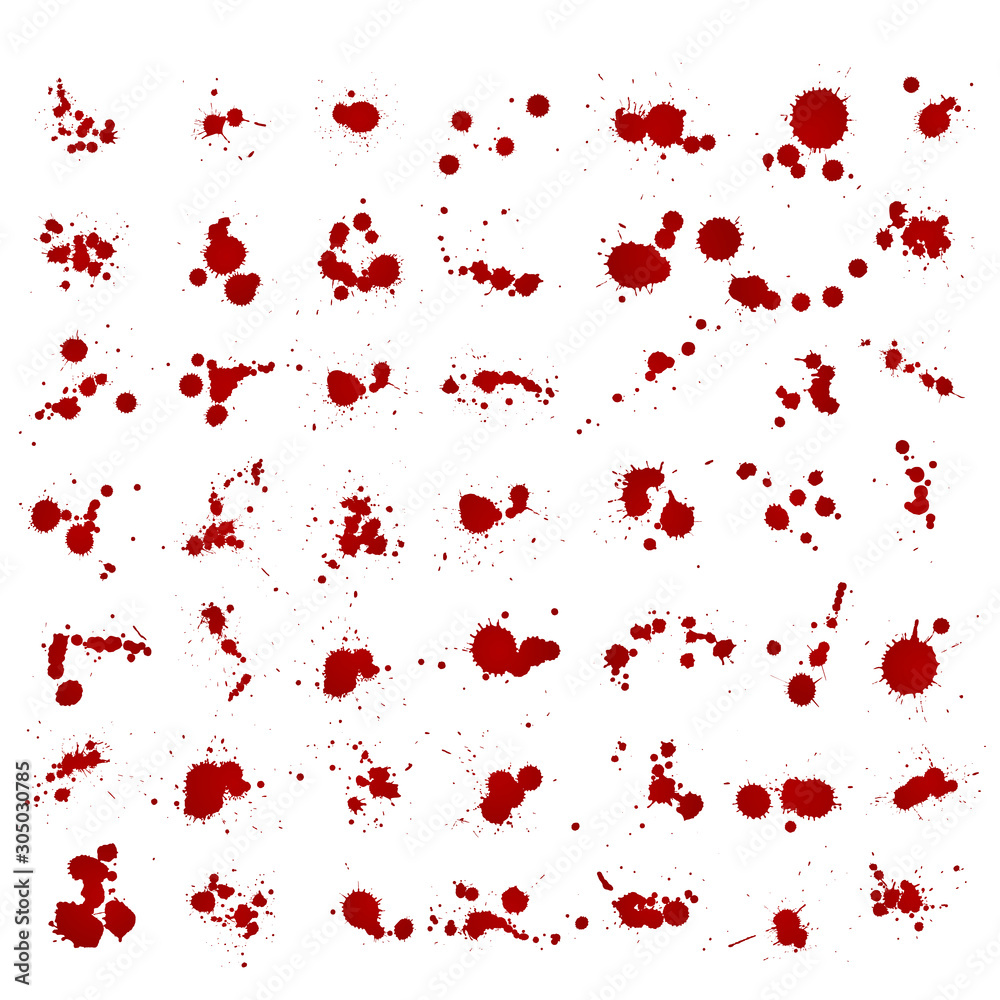 Blood Drops and Splatter Set